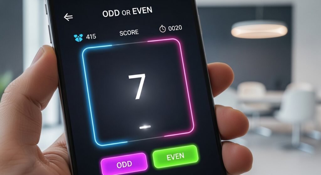 실시간 인터페이스를 갖춘 MGM홀짝 게임 화면 구성